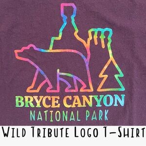 🐻Burgundy Bryce Canyon National Park Graphic Bear & Hoodoos T-Shirt | Size XL